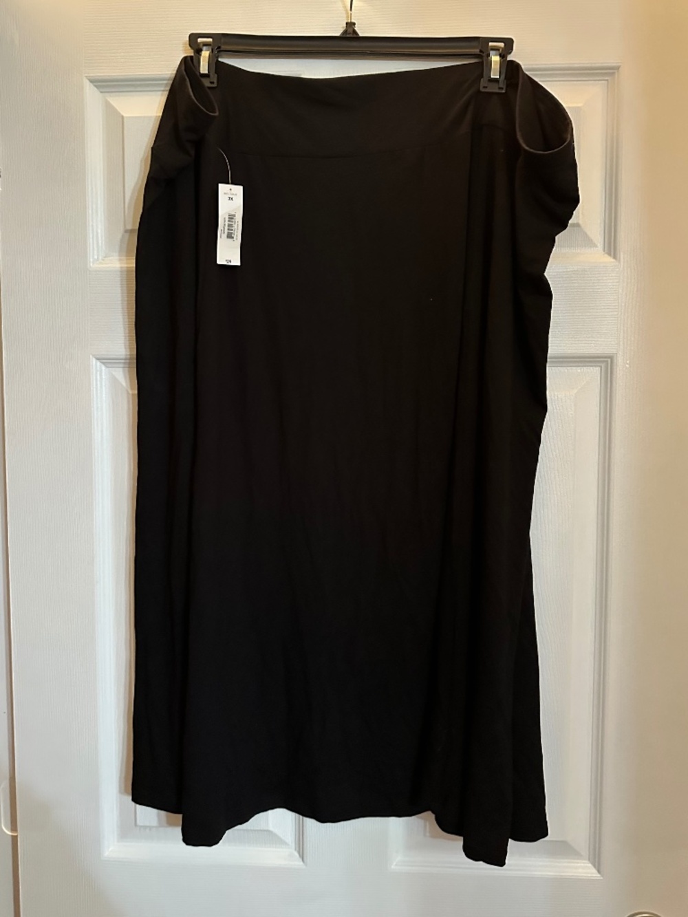 Joe Fresh Black Maxi Skirt Size 3X NWT Long A-Line
